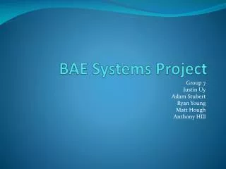 BAE Systems Project