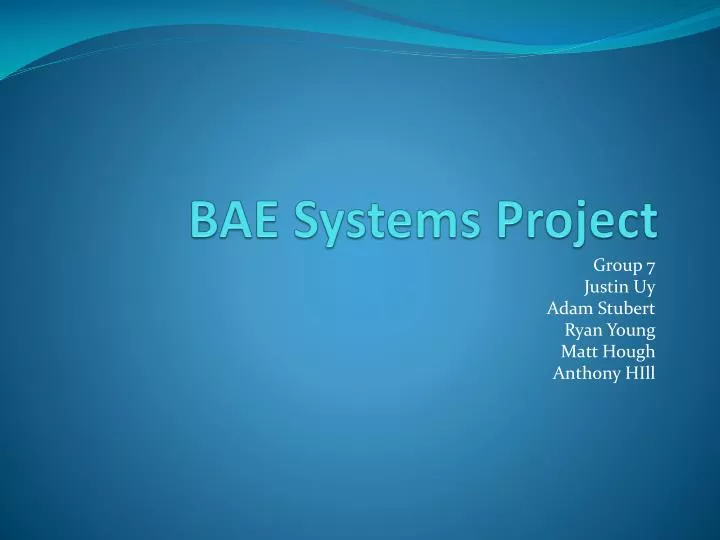 bae systems project