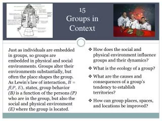 15 Groups in Context