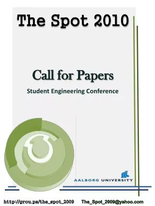 Call for Papers Student Engineering Conference