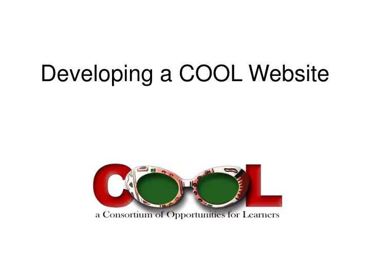 developing a cool website