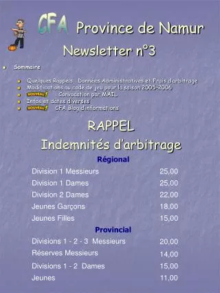 rappel indemnit s d arbitrage