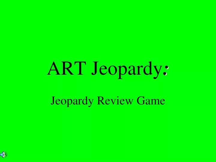 art jeopardy