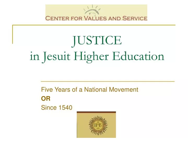justice in jesuit higher education