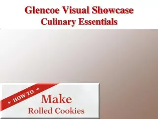 Glencoe Visual Showcase Culinary Essentials