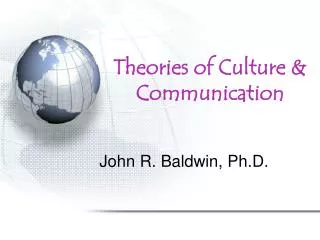 Theories of Culture &amp; Communication