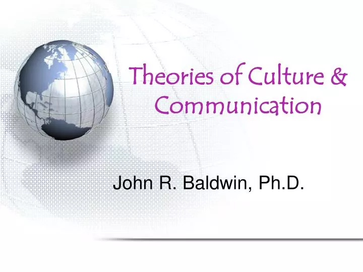 theories of culture communication