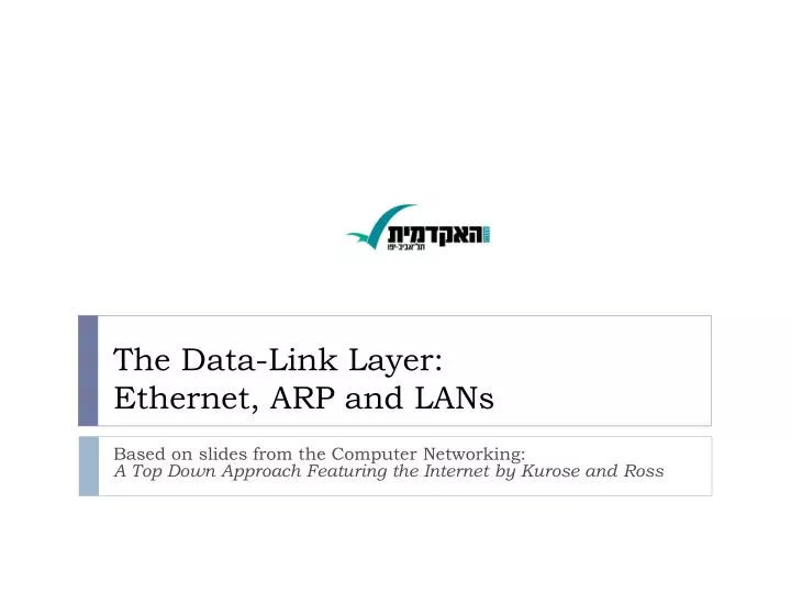 the data link layer ethernet arp and lans