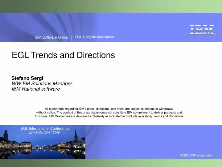 stefano sergi ww em solutions manager ibm rational software