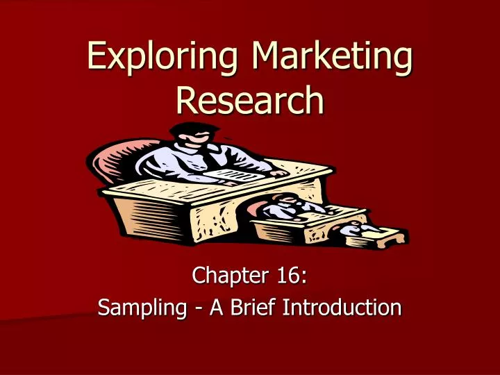 exploring marketing research