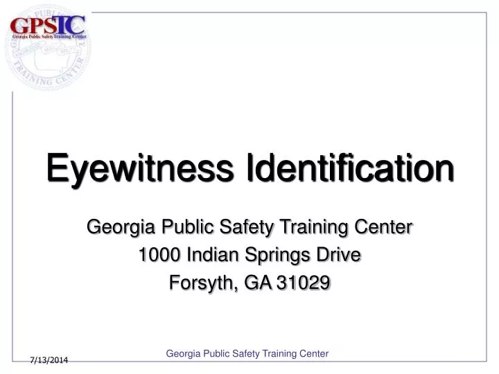 eyewitness identification