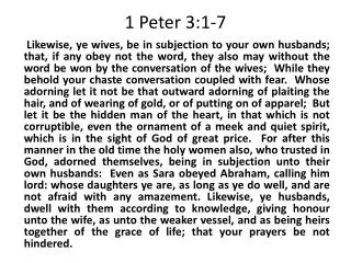 1 Peter 3:1-7