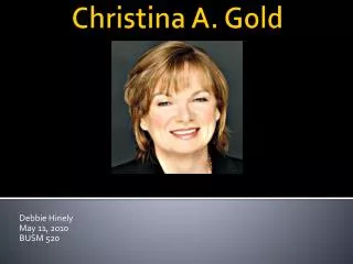 Christina A. Gold