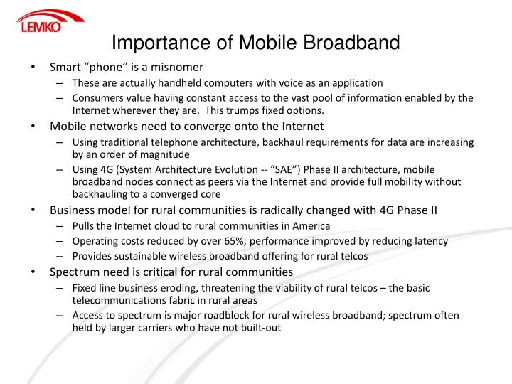 importance of mobile broadband