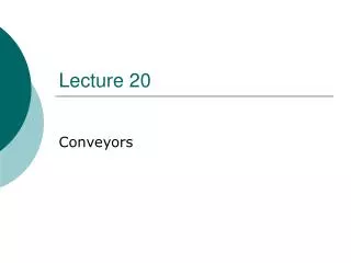 lecture 20