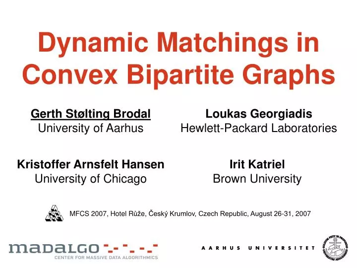 dynamic matchings in convex bipartite graphs