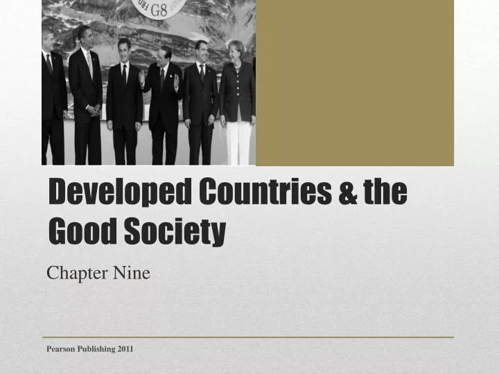 developed countries the good society