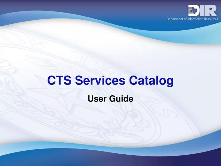 cts services catalog