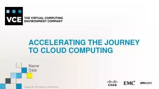Accelerating the Journey to Cloud computing