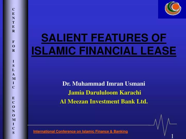 salient features of islamic financial lease