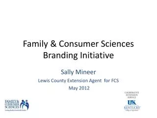 Family &amp; Consumer Sciences Branding Initiative