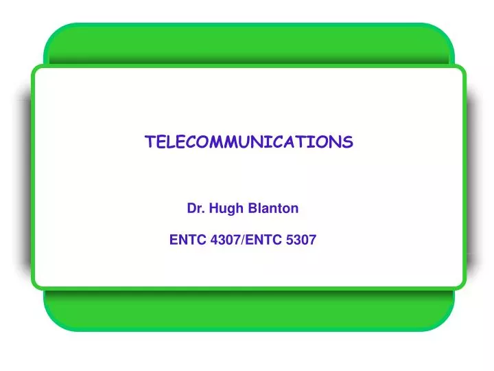 telecommunications