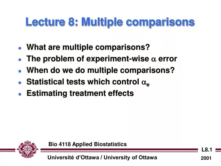lecture 8 multiple comparisons
