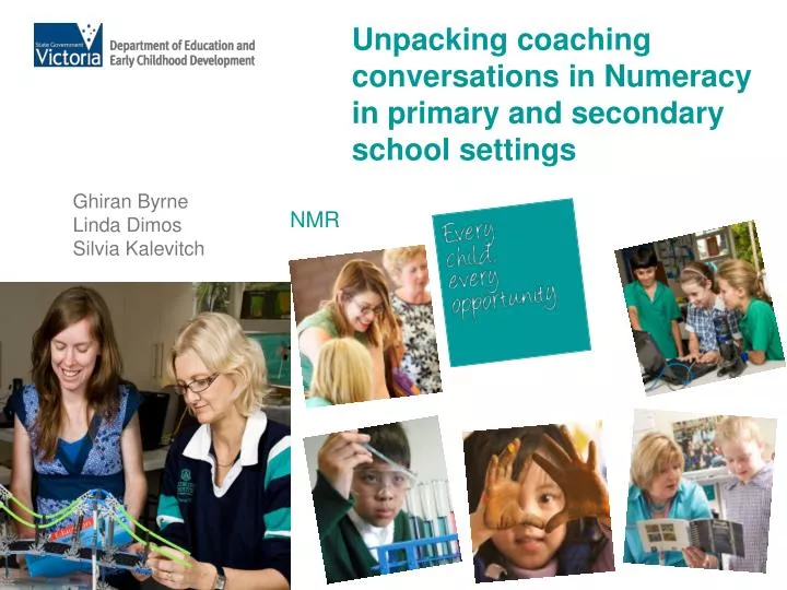 unpacking coaching conversations in numeracy in primary and secondary school settings