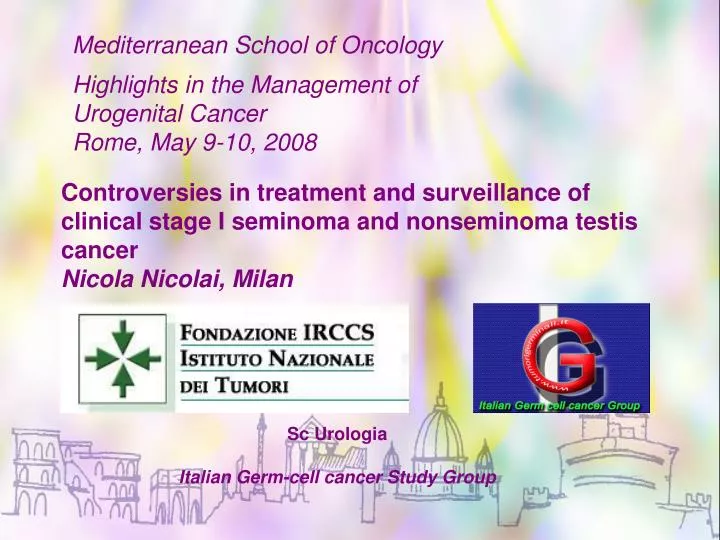 sc urologia italian germ cell cancer study group
