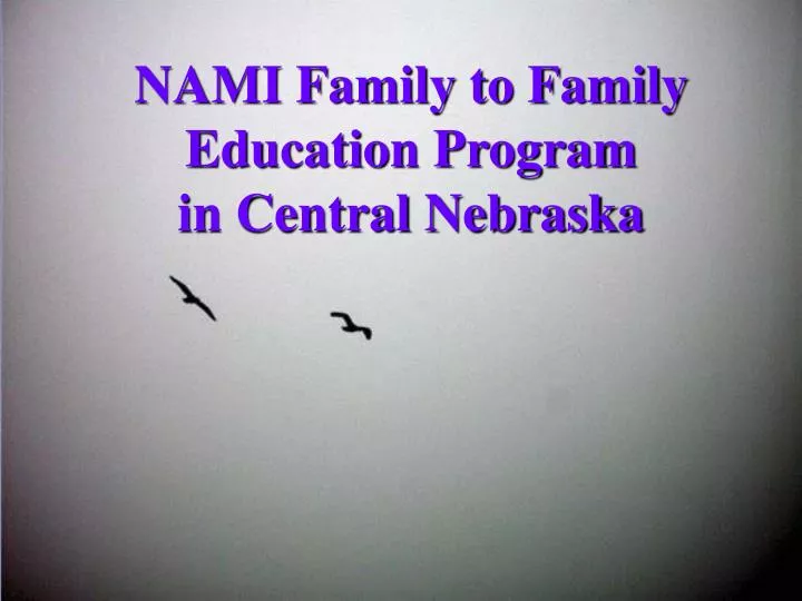 nami family to family education program in central nebraska