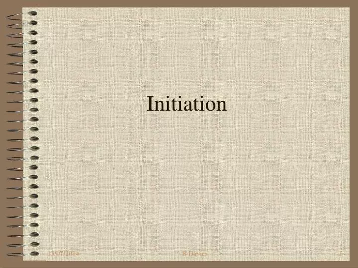 initiation