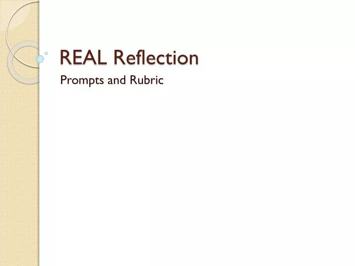 real reflection