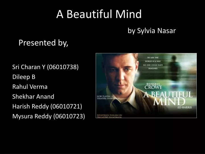 a beautiful mind by sylvia nasar