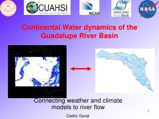 Continental Water dynamics of the Guadalupe River Basin