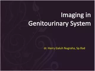I maging in Genitourinary S ystem