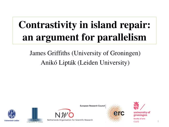 contrastivity in island repair an argument for parallelism