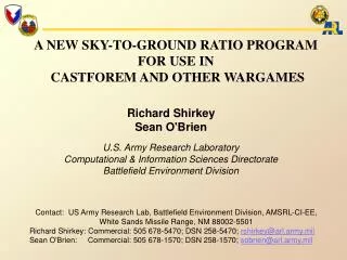 A NEW SKY-TO-GROUND RATIO PROGRAM FOR USE IN CASTFOREM AND OTHER WARGAMES