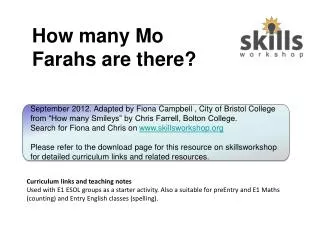 How many Mo Farahs are there?