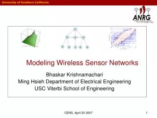 Modeling Wireless Sensor Networks