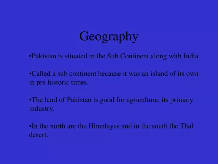 geography
