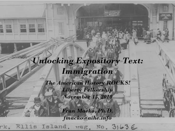 unlocking expository text immigration