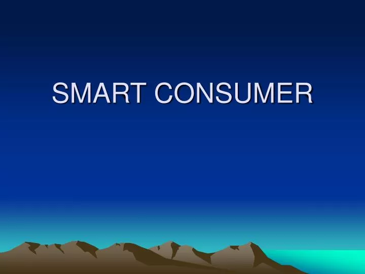 smart consumer