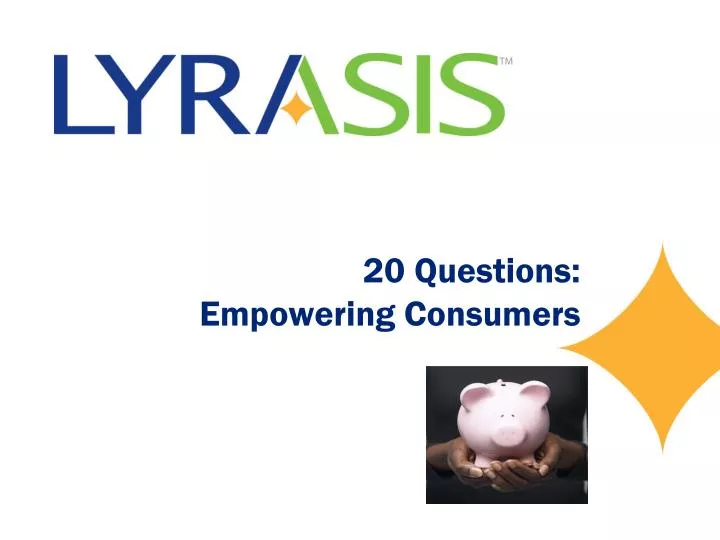 20 questions empowering consumers