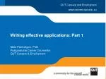 Writing effective applications: Part 1 - slide 1