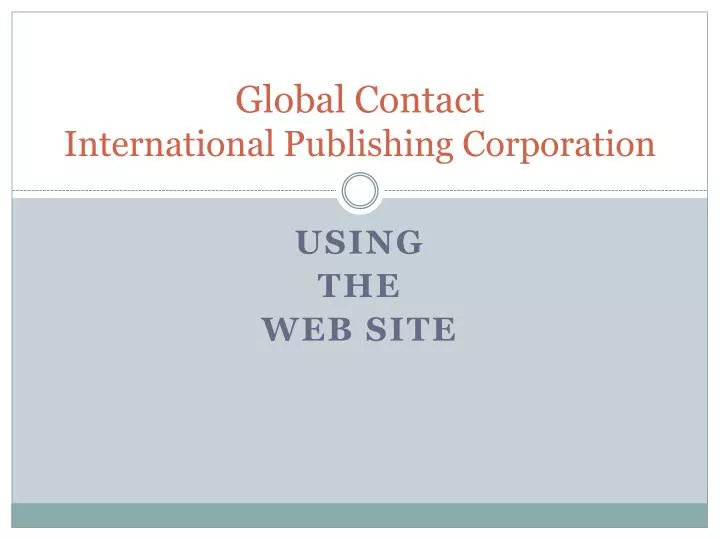 global contact international publishing corporation