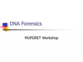 DNA Forensics