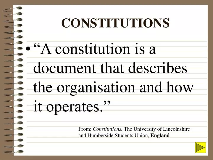 constitutions