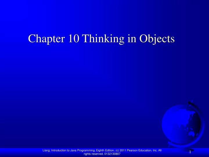 chapter 10 thinking in objects