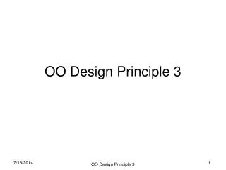 OO Design Principle 3