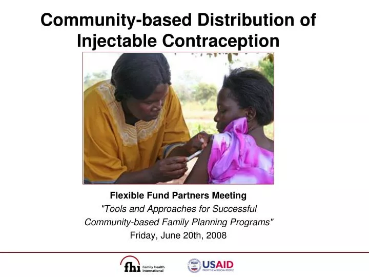 community based distribution of injectable contraception